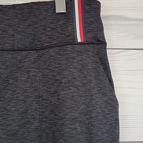 Tommy Hilfiger Gray High-Waisted Athletic Leggings Womens Size L - Picture 4 of 11